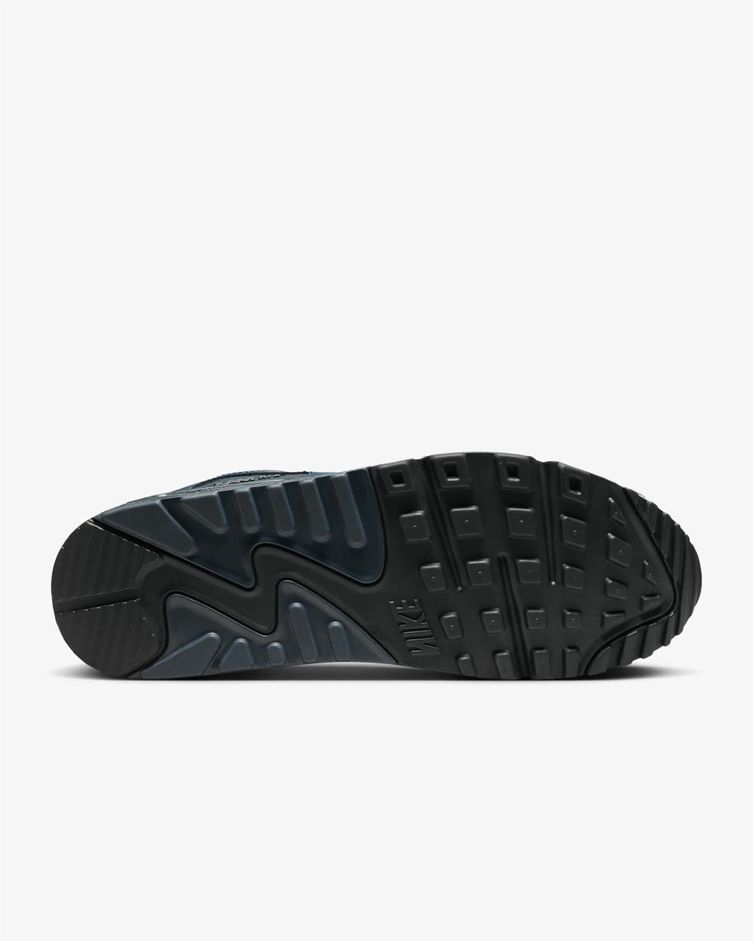 Men's Wide Fit Nike HM0625-400 Air Max 90 Trainers in Armoury Navy/White - Image 9