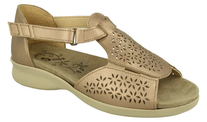 Womens Wide Fit DB Halford Sandals in Black - Image 1