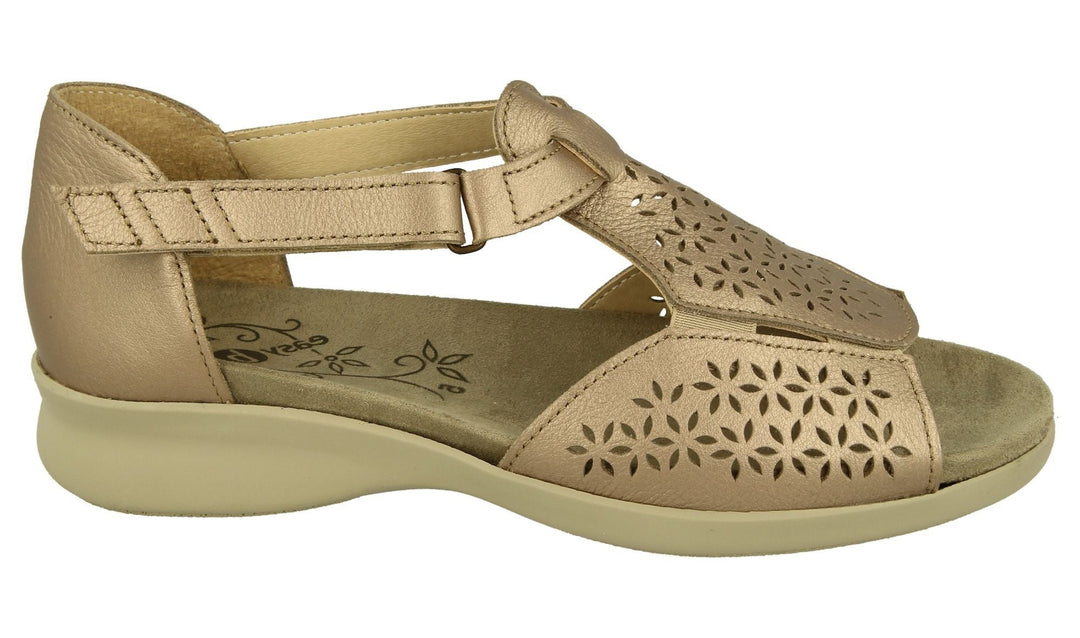 Womens Wide Fit DB Halford Sandals in Black - Image 10