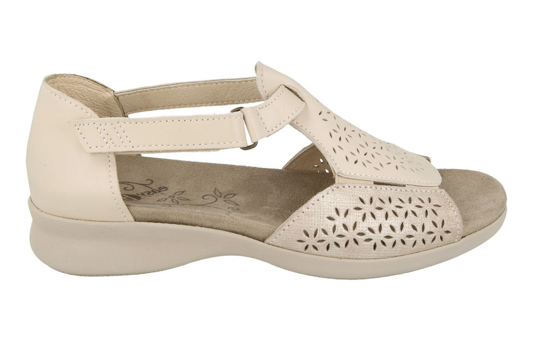Womens Wide Fit DB Halford Sandals in Black - Image 14