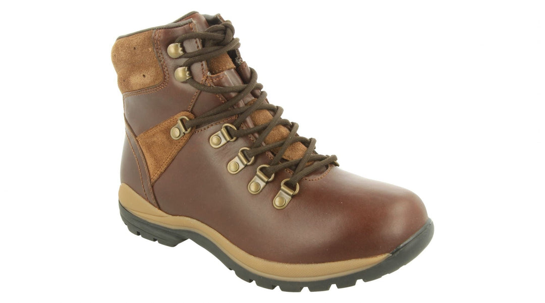 Mens Wide Fit DB Nebraska Hiking Boots in Navy Suede - Image 13
