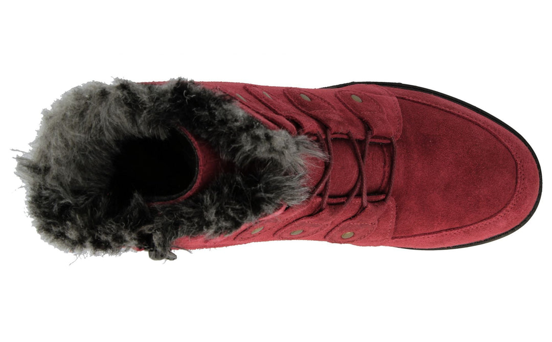 Womens Wide Fit DB Crawley Boots in Red - Image 12