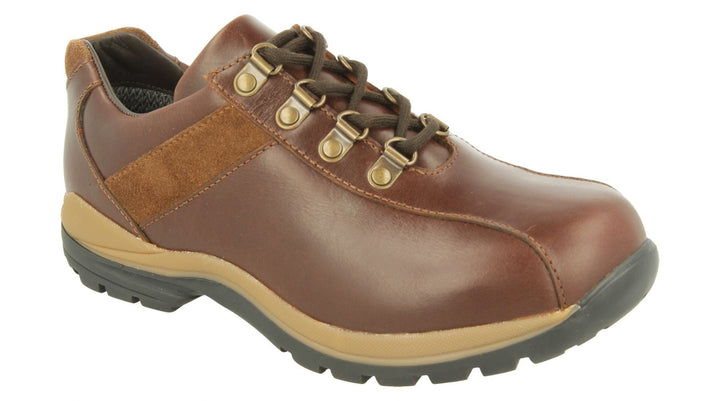Mens Wide Fit DB Wyoming Walking Trainers in Black Suede - Image 1