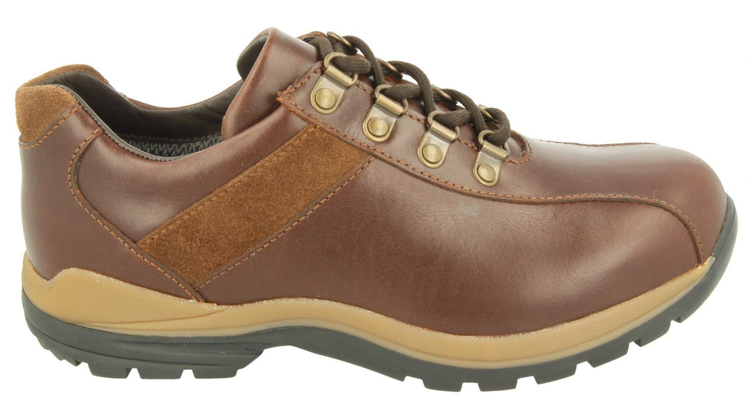 Mens Wide Fit DB Wyoming Walking Trainers in Black Suede - Image 14