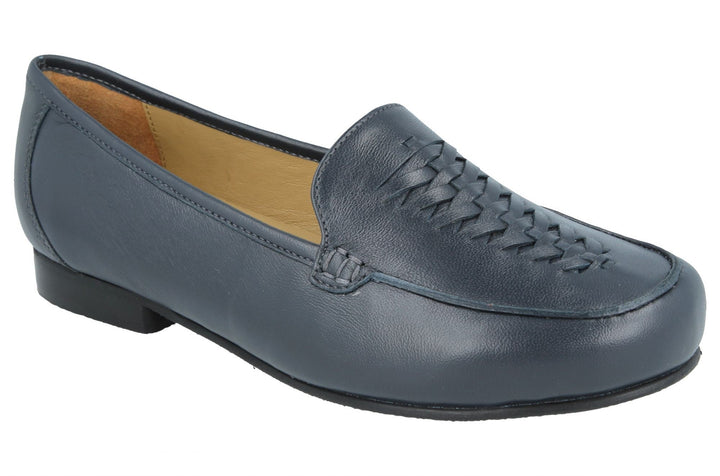 Womens Wide Fit DB Bingham Pumps in Black - Image 1