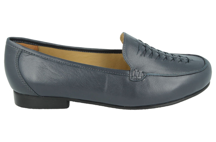 Womens Wide Fit DB Bingham Pumps in Black - Image 1