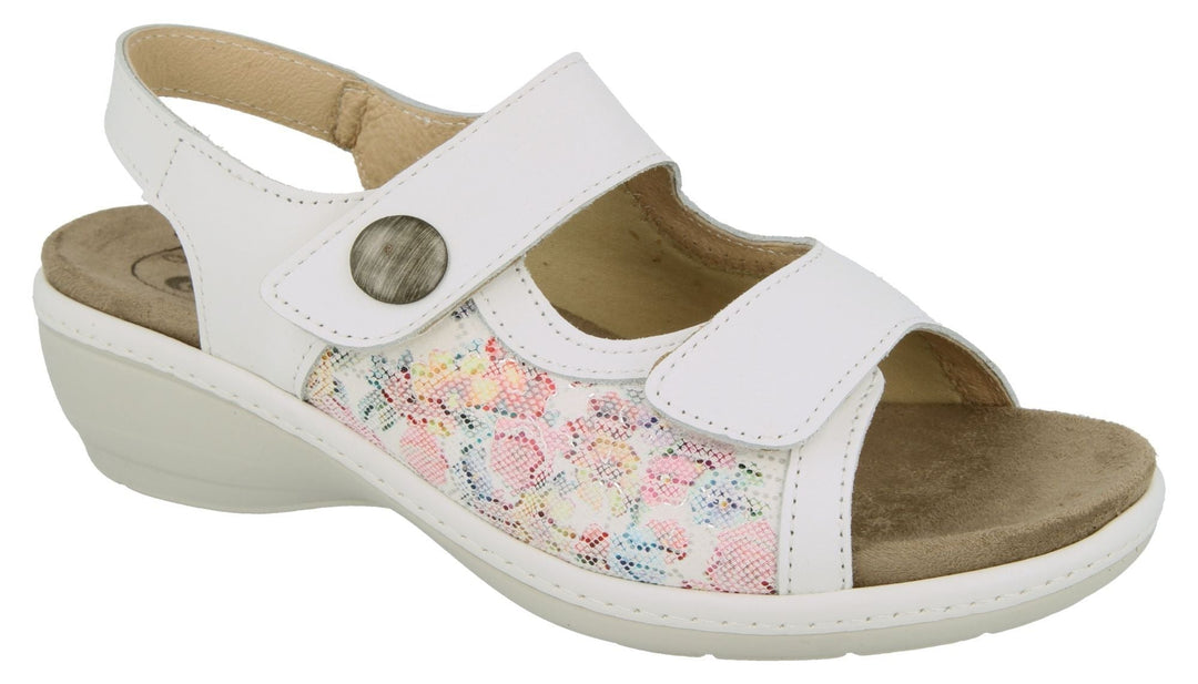 Womens Wide Fit DB Watford Sandals in Sky Blue Nubuck - Image 12
