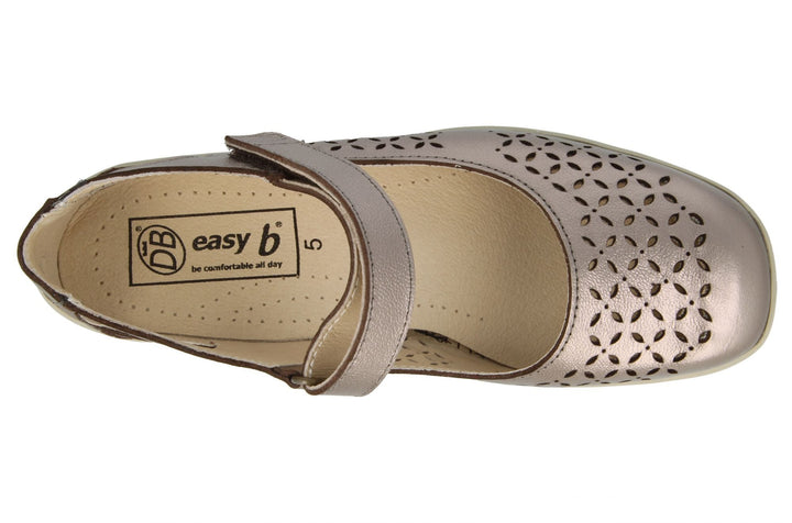 Womens Wide Fit DB Welland Sandals in Navy - Image 1