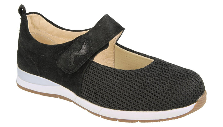 Womens Wide Fit DB Hawaii Canvas Shoes in Sky Blue Suede / Mesh - Image 1