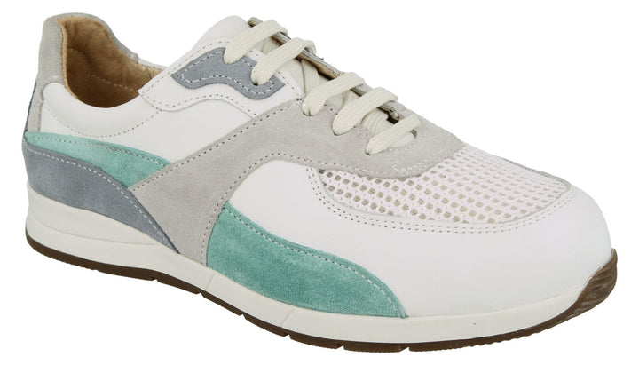 Womens Wide Fit DB Diss Casual Trainers in Blue / Multi - Image 1