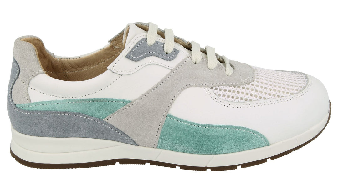 Womens Wide Fit DB Diss Casual Trainers in Blue / Multi - Image 11