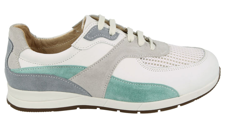 Womens Wide Fit DB Diss Casual Trainers in Blue / Multi - Image 1