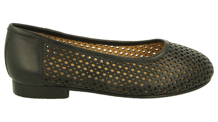 Womens Wide Fit DB Emmental Shoes in Black - Image 1