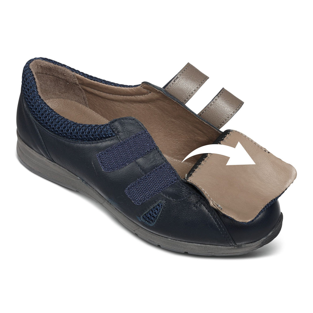Womens Wide Fit DB Riley Leather Shoes in Black Leather - Image 15