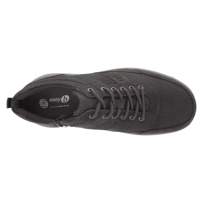 Men's Wide Fit DB Alistaire Trainers in Black Nubuck / Black Mesh - Image 1