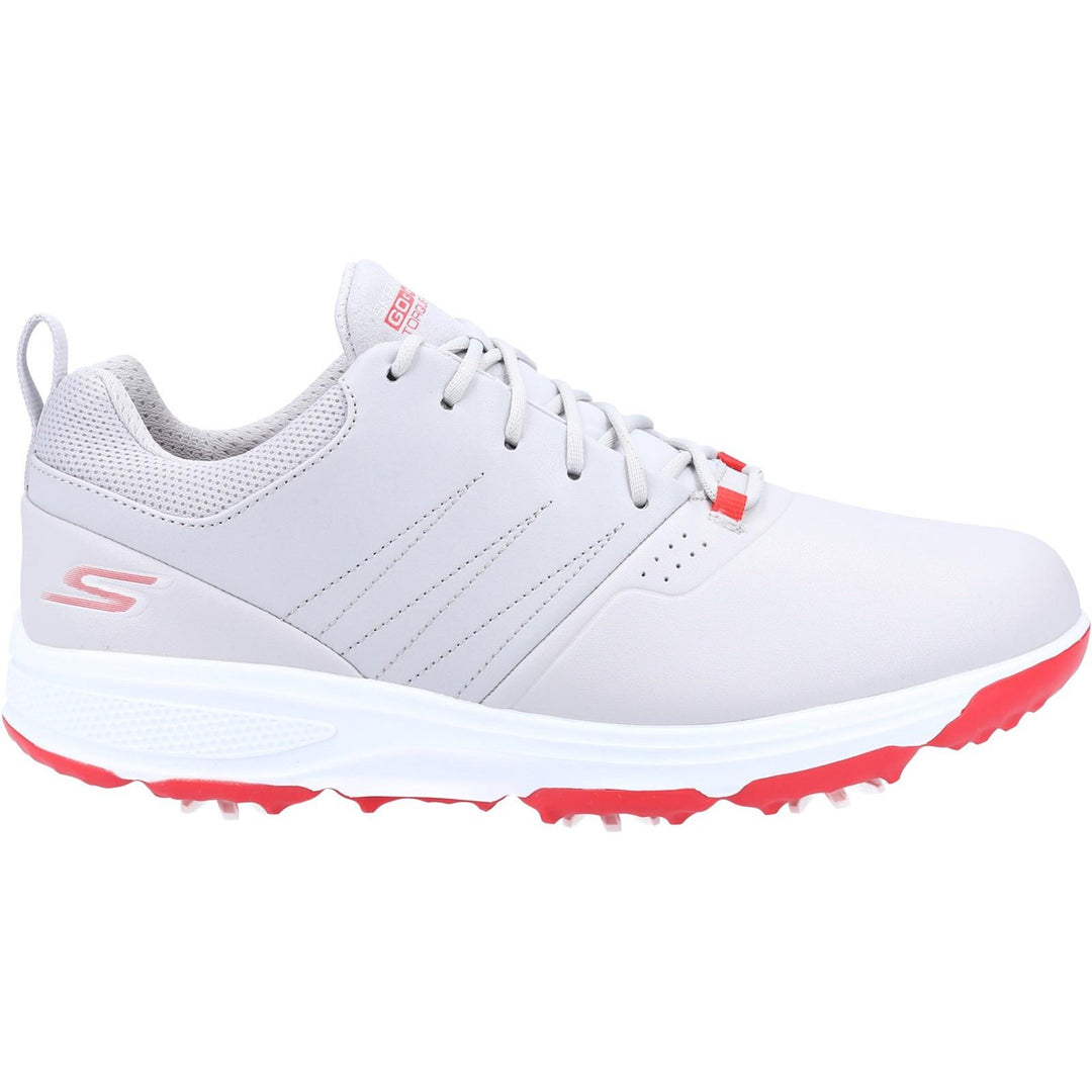 Men's Relaxed Fit Skechers 214002 Go Golf Torque Pro Sports Trainers in Grey/Red - Image 7