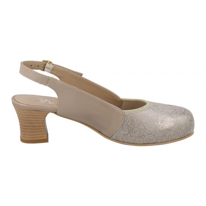 Women's Wide Fit DB Goa Shoes in Black Lea / Stretch Textile - Image 8