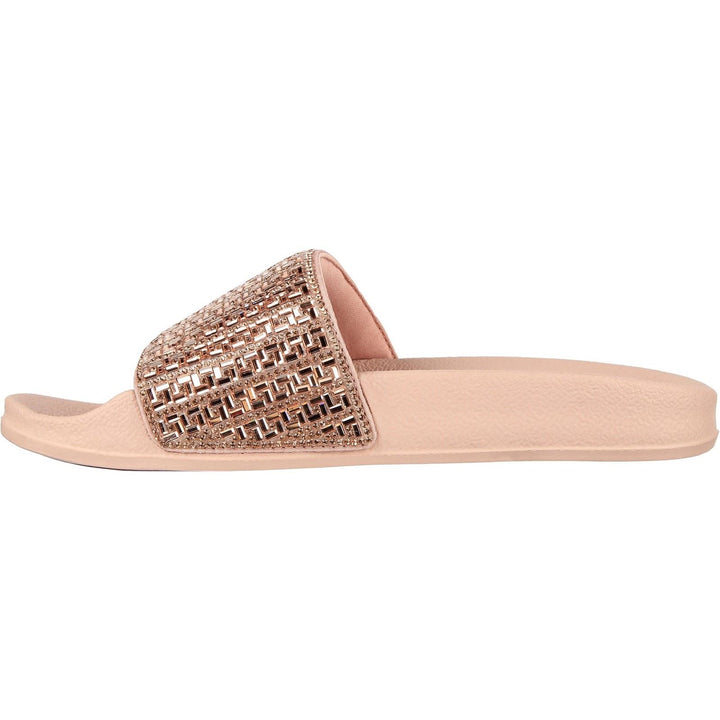 Women's Wide Fit Skechers 119320  Pop Ups New Spark Mules in Rose/Gold - Image 1