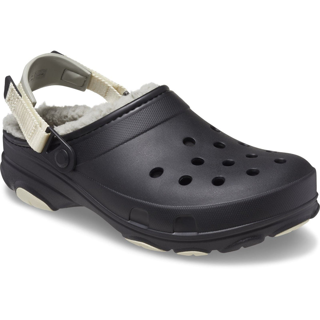 Men's Crocs 207936 All Terrain Lined Clog Sandals in Black - Image 3