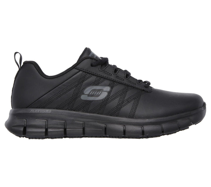 Womens Wide Fit Skechers 76576EC Relaxed Fit Shoes in Black - Image 1