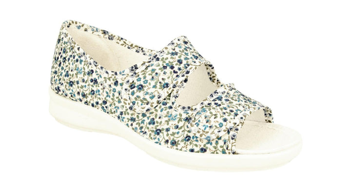 Womens Wide Fit DB Cora Canvas Shoes in Beige Canvas - Image 1