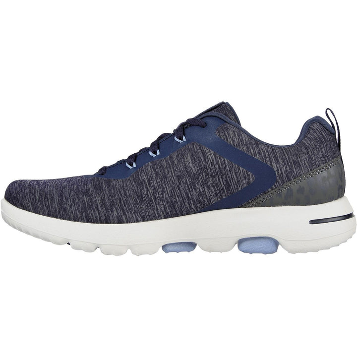 Women's Wide Fit Skechers Go Golf Walk 5 Trainers in Black/White - Image 1