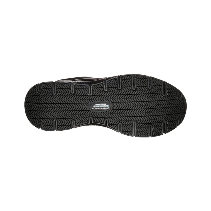 Men's Wide Fit Skechers 77125EC Flex Advantage Bendon SR Occupational Trainers in Black - Image 1