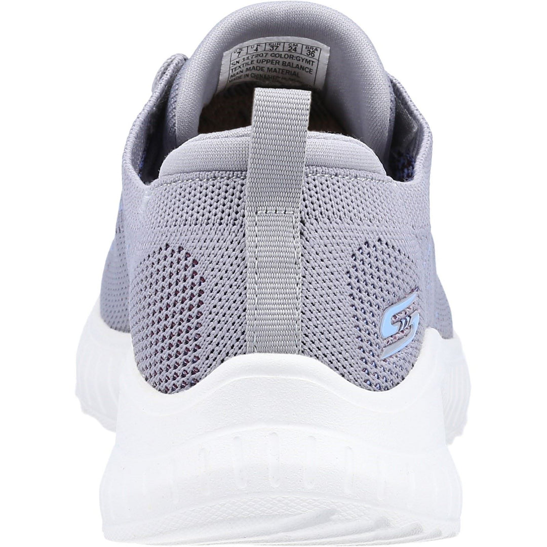 Women's Wide Fit Skechers 117207 Bobs Squad Chaos Renegade Trainers in Grey/Multi - Image 7