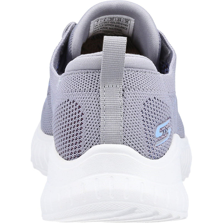 Women's Wide Fit Skechers 117207 Bobs Squad Chaos Renegade Trainers in Grey/Multi - Image 1