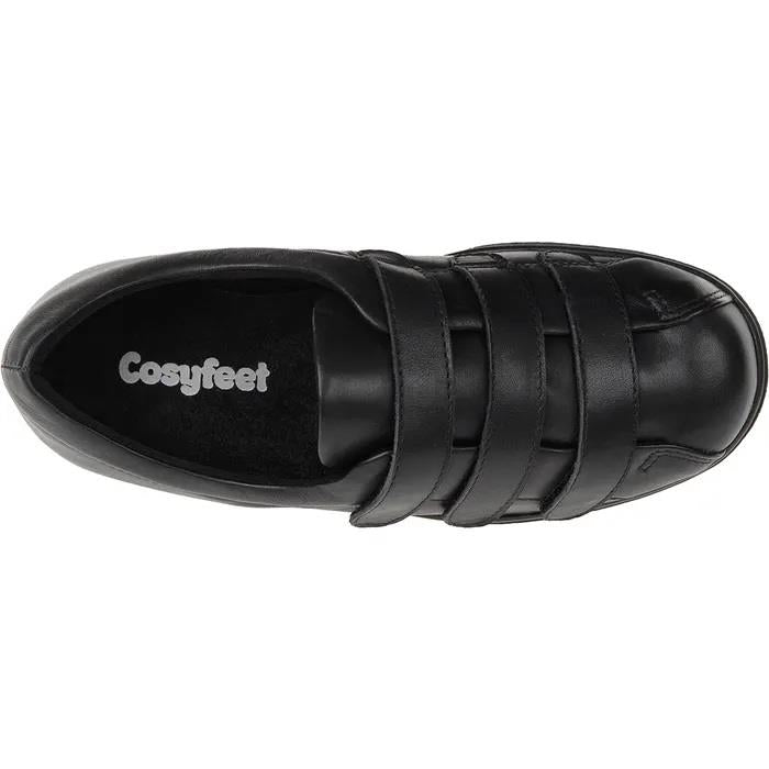Women's Wide Fit Cosyfeet Alison Shoes in Black - Image 5