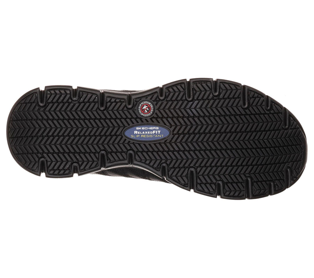 Womens Wide Fit Skechers 76576EC Relaxed Fit Shoes in Black - Image 5