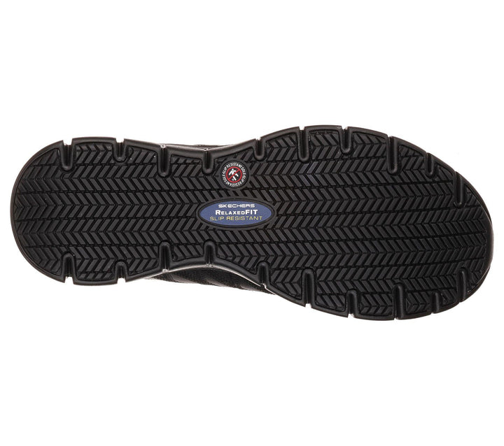 Womens Wide Fit Skechers 76576EC Relaxed Fit Shoes in Black - Image 1