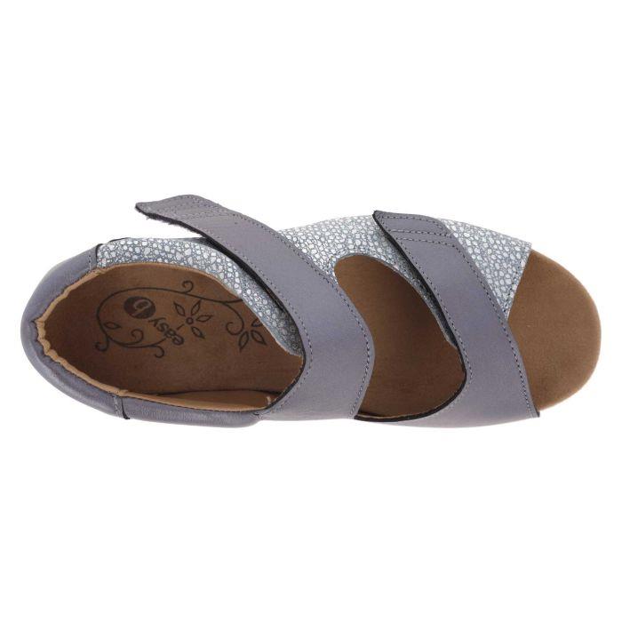 Women's Wide Fit DB Bugle Sandals in Sky Blue Multi Leather - Image 1