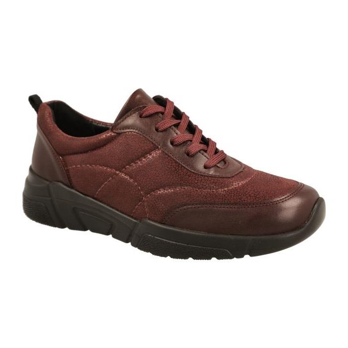 Women's Wide Fit DB Culver Shoes in Black Lea / Stretch - Image 1