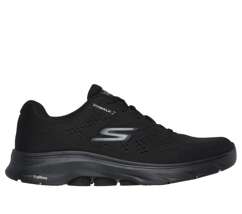 Men's Wide Fit Skechers 216639 Go Walk 7 Avalo 2 Trainers in Black - Image 2