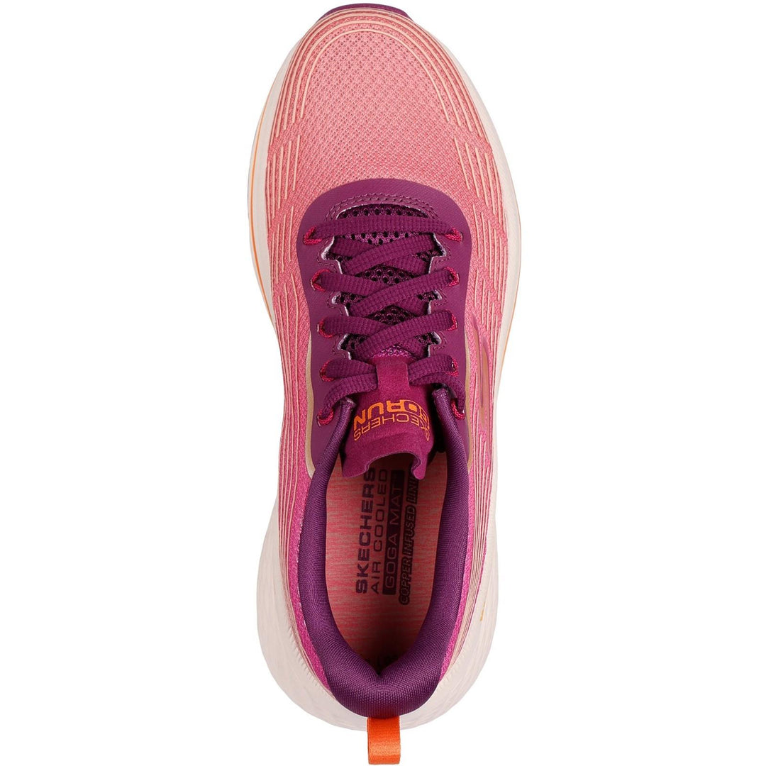 Women's Wide Fit Skechers 129625 Max Cushioning Elite 2 Trainers in Raspberry - Image 5