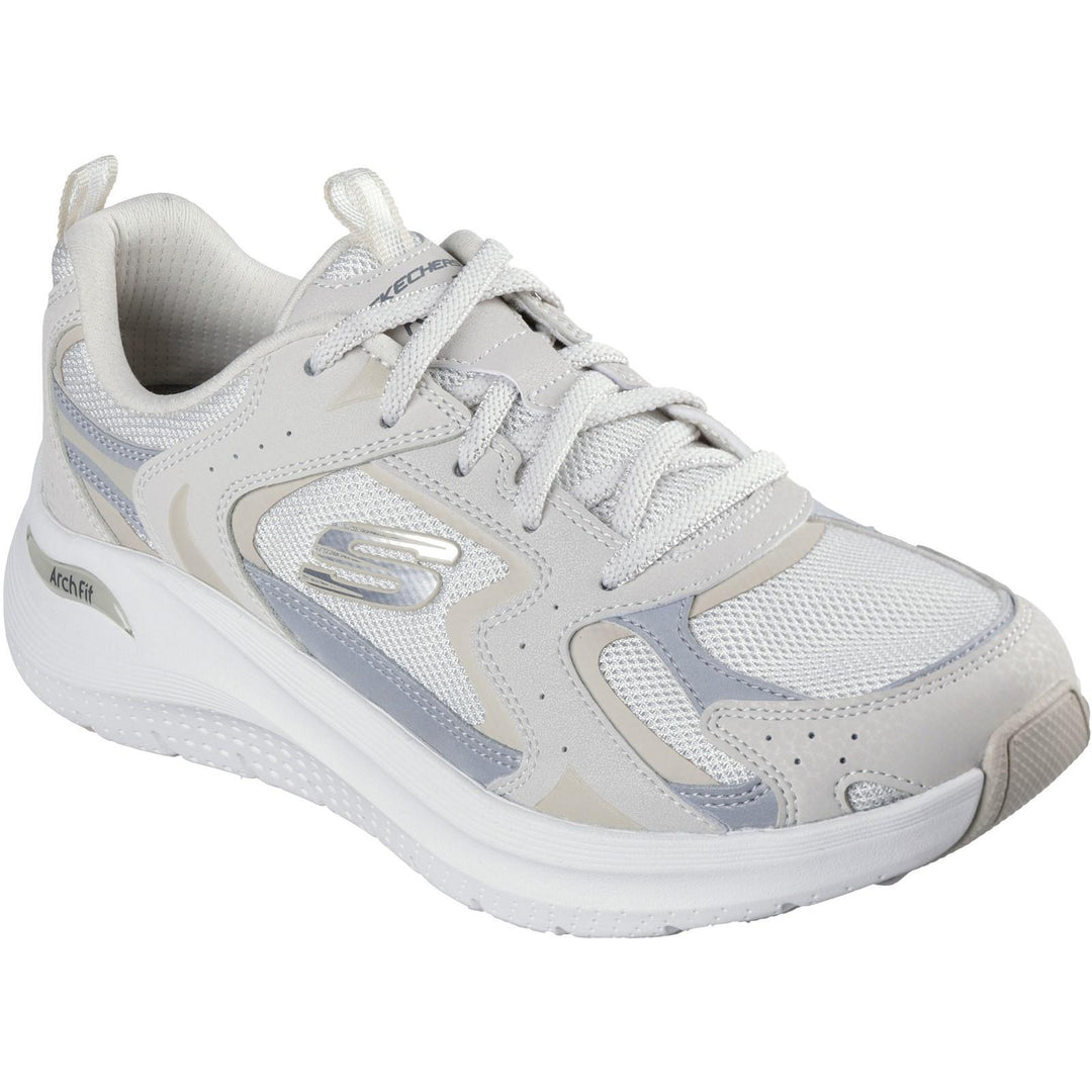 Women's Wide Fit Skechers 150332 Arch Fit 2.0 Vintage Luxe Trainers in Black/Rose Gold - Image 11