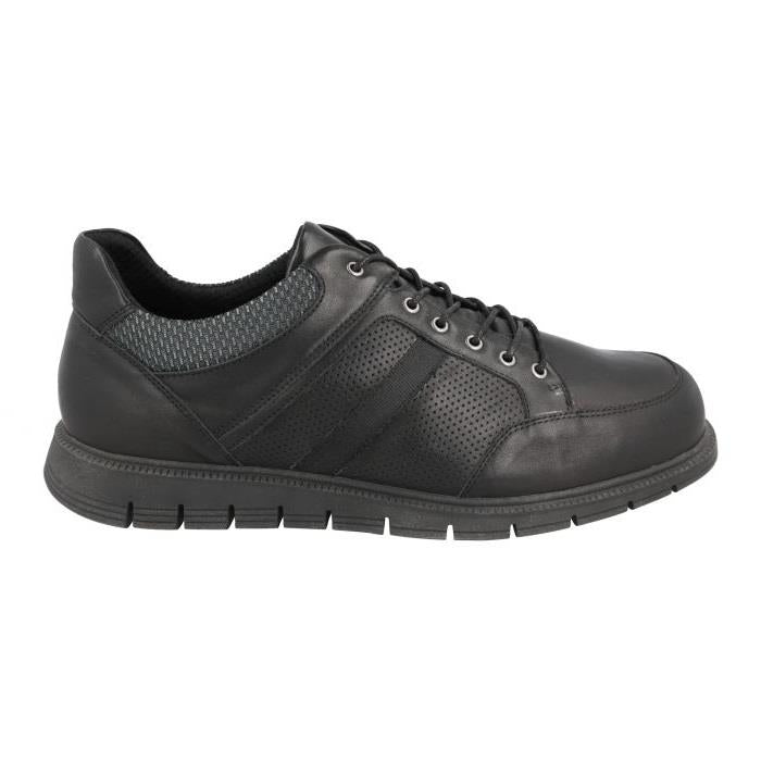 Men's Wide Fit DB Caspian Shoes in Black - Image 2
