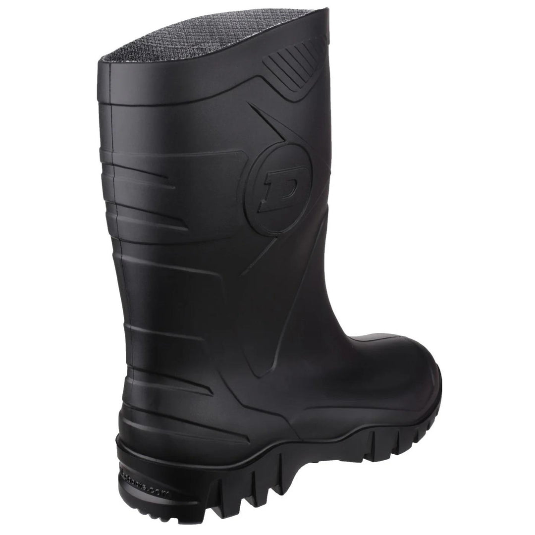 Men's Wide Fit Dunlop Dee Calf Length Wellington Boots W116A in Black - Image 3