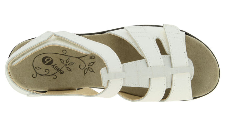 Womens Wide Fit DB Tuft Sandals in Black Leather - Image 1