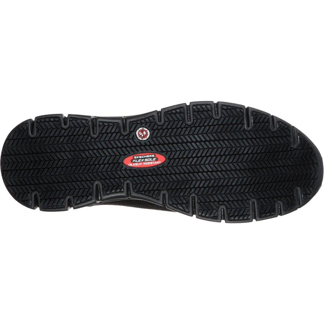 Men's Wide Fit Skechers 200013EC Synergy Omat Safety Trainers in Black - Image 6