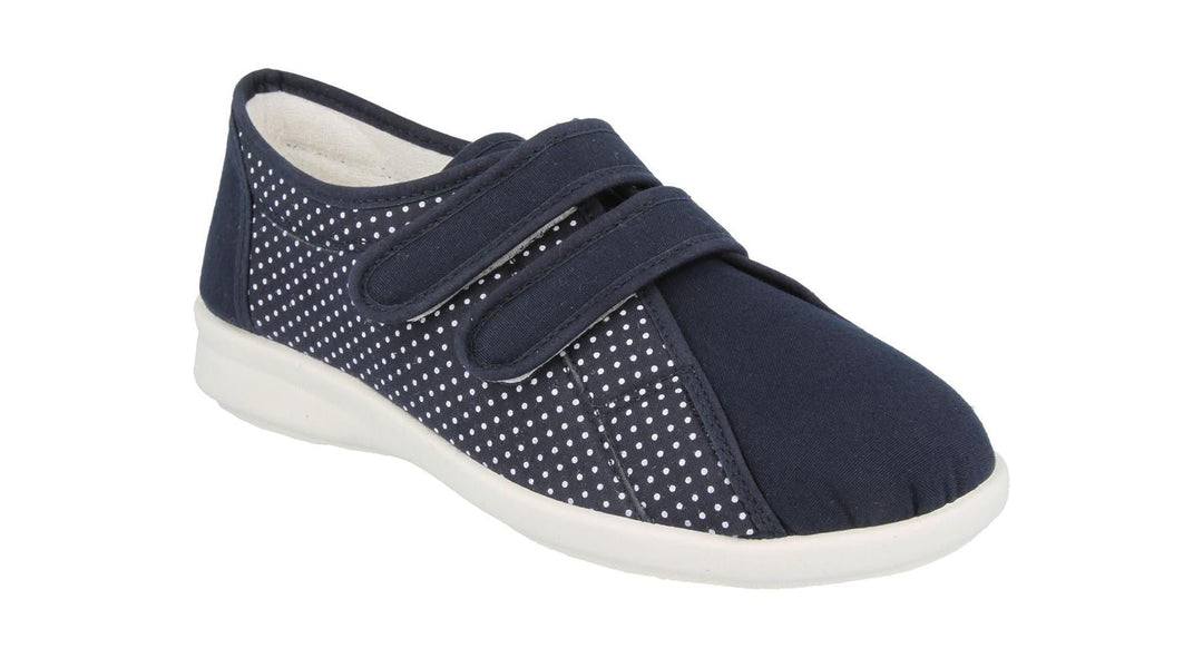 Womens Wide Fit DB Celene Canvas Shoes in Beige Canvas - Image 11