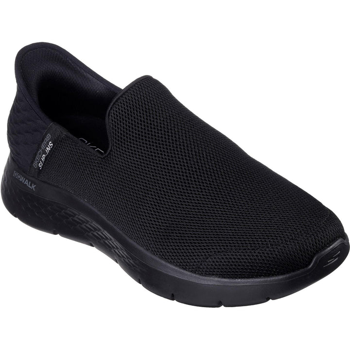 Men's Wide Fit Skechers 216491 Slip-ins Go Walk Flex Trainers in Black - Image 1