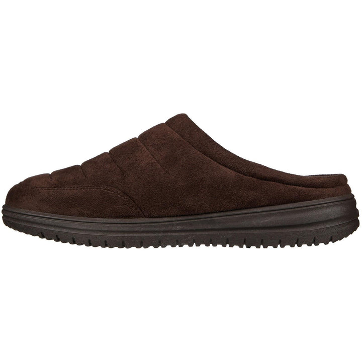 Men's Relaxed Fit Skechers 204636 Murette Garvanza Slippers in Chocolate - Image 1