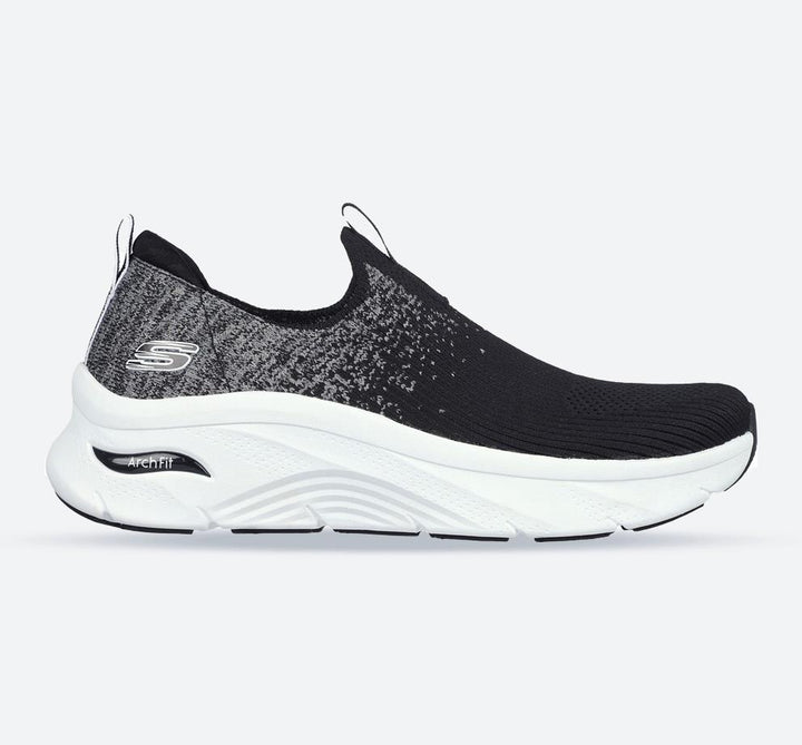 Women's Wide Fit Skechers 149684 Arch Fit D'Lux Key Journey Trainers - Black in Black - Image 1