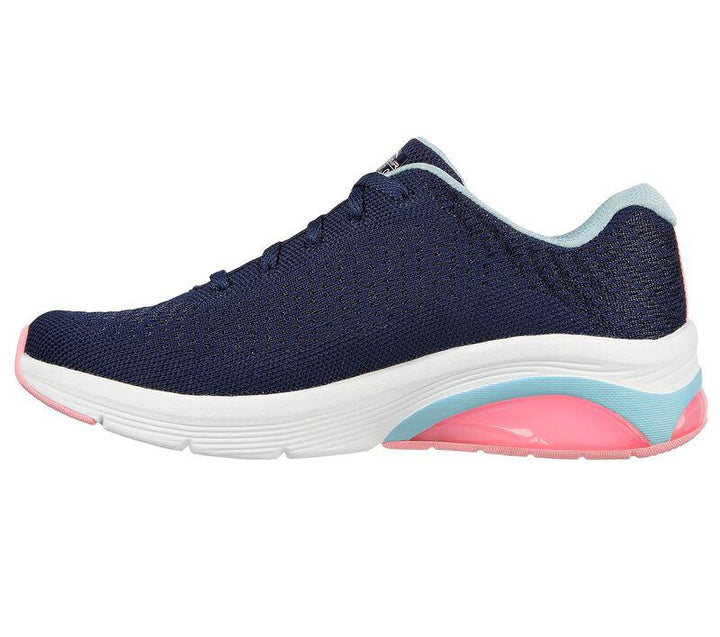 Women's Wide Fit Skechers 149645 Skech-Air Extreme 2.0 Classic Vibe Trainers in Black/Lavender - Image 1