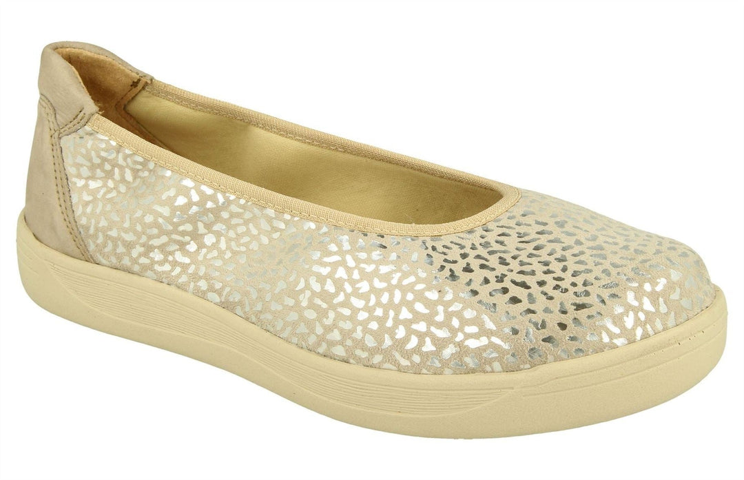 Womens Wide Fit DB Garganey Shoes in Navy Stretch Textile - Image 7