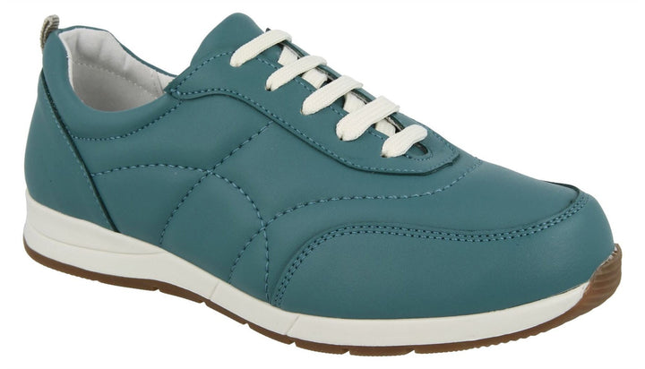 Womens Wide Fit DB Daytona Canvas in Black - Image 1