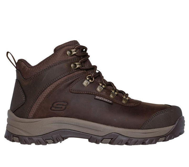 Men's Relaxed Fit Skechers 205240 Relmnt Lennox Hiking Boots in Cocoa - Image 1