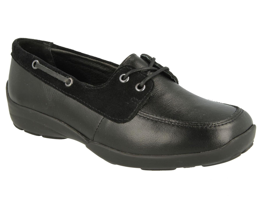 Women's Wide Fit DB Avalon Shoes in Black - Image 2